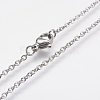 304 Stainless Steel Pendant Necklaces STAS-I075-27P-2
