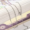 Anti-Tarnish 304 Stainless Steel Satellite Chain Necklaces for Women NJEW-K255-14P-2