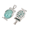 Natural Amazonite Pendants G-A315-03G-P-2