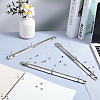 Iron Notebook 3-Ring Loose Leaf Book Binder Hinged Clamp FIND-WH20007-15E-P-4