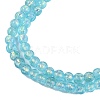 Handmade Foil Lampwork Beads Strands FOIL-K003-06B-07-3