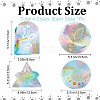 4Pcs 4 Styles PET Rainbow Window Clings Stickers DIY-GF0007-63-2