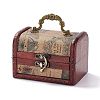 Vintage Wooden Jewelry Box AJEW-M034-01D-2