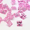 20PCS Mixed Grade A Square Shaped Cubic Zirconia Pointed Back Cabochons X-ZIRC-M004-5x5mm-2