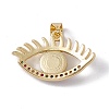 Brass Micro Pave Colorful Cubic Zirconia Enamel Pendants KK-G439-57G-2