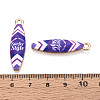 Alloy Enamel Pendants ENAM-T022-40KCG-05-3