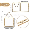 Hanging Pressed Flower Alloy Photo Frames ODIS-WH0002-71G-2