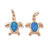 Synthetic Opal Pendants KK-E114-03RG-1