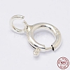 925 Sterling Silver Spring Ring Clasps STER-K025-01S-1