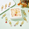 24Pcs 6 Colors Alloy Enamel Pendant Decorations HJEW-GO00007-4