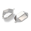 Brass Pendant Rhinestone Settings KK-C079-13P-2