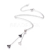 304 Stainless Steel Pendant Necklaces NJEW-L157-03P-1