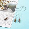 Bullet Shaped Natural Mixed Gemstone Jewelry Sets SJEW-JS01204-7