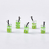 Glass Bottle Pendants X-CRES-N017-06F-1