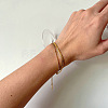 Double Layer Stainless Steel Snake Chain Anklets WG0E2ED-01-2