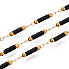 Handmade Seed Beads Column Link Chains CHS-T006-33G-1