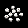 Spray Painted Wooden Beads WOOD-P021-01A-30-1