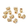 Brass Cubic Zirconia Beads KK-B066-15G-3