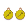 Alloy Enamel Pendants ENAM-S124-01B-14F-1