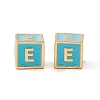 Rack Plating Brass Enamel Beads KK-B060-04G-06E-2