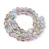 Electroplate Glass Beads Strands EGLA-L045-G-HR01-2