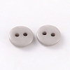 2-Hole Flat Round Resin Sewing Buttons for Costume Design BUTT-E119-36L-05-2