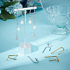 16 Pairs 2 Colors 304 Stainless Steel Arch Stud Earring Findings STAS-UN0047-91-2