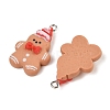 Christmas Theme Opaque Resin Pendants RESI-S08-05A-2