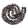 Transparent Electroplate Glass Bead Strands EGLA-TAC0003-04K-2
