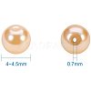 Pearlized Eco-Friendly Dyed Glass Pearl Round Bead HY-PH0002-24-B-3