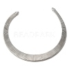 Iron Open Cuff Snake Chain Choker Necklaces for Women NJEW-M085-05P-1