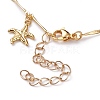 Brass Charms Bracelet & Necklace Jewelry Sets SJEW-JS01161-8