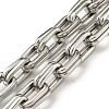 201 Stainless Steel Boston Link Chain Necklace STAS-Z056-06P-2