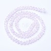 Electroplate Glass Beads Strands X-EGLA-A034-J4mm-B04-2