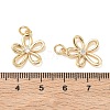 SHEGRACE Brass Micro Pave Clear Cubic Zirconia Pendants XGRQ3P951-630G-3