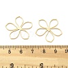 Brass Hollow Flower Pendants KK-B134-03G-3