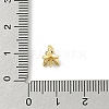 DIY Brass Micro Pave Cubic Zirconia Peg Bails Pendants KK-E791-17G-3