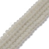 Imitation Jade Solid Color Glass Beads Strands EGLA-A034-J6mm-MD10-1