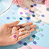 120Pcs 6 Colors Transparent Glass European Beads GLAA-TA0004-07-7