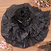 Polyester Satin Chiffon Wavy Lace OCOR-WH0082-147A-4