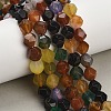 Natural Agate(Dyed & Heated) Beads Strands G-K425-B10-01-1