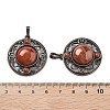 Natural Red Jasper Pendants G-Q158-03A-R05-3