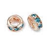 Brass Rhinestone Beads KK-U071-02C-03LG-2