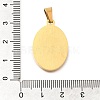 304 Stainless Steel Pendants STAS-K394-04G-02-3