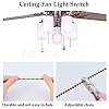 CRASPIRE 3 Sets 3 Colors Alloy Ceiling Fan Pull Chain Extenders FIND-CP0001-76-6