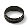 201 Stainless Steel Grooved Finger Ring Settings RJEW-WH0010-08E-EB-1-2