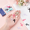 30Pcs 5 Colors Opaque Acrylic Pendants OACR-SC0001-35-3