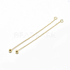 Brass Cable Chain Big Pendants X-KK-T032-155G-1