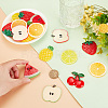 24Pcs 8 Styles Fruit Theme Plastic Cabochons KY-GA0001-25-3
