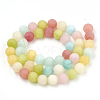 Dyed Natural White Jade Beads Strands G-T106-312-3